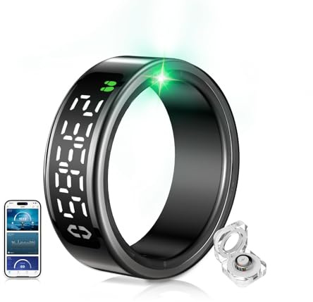 Lozltx Smart Ring 6.Generation 【JZ5.0-Chip & 0% Messfehler】【Militärgeprüftes Titan-Design & IP68】 Fitness Ring- 30-Sprachen-Support Smartringe für Damen & Herren für Android IOS #12