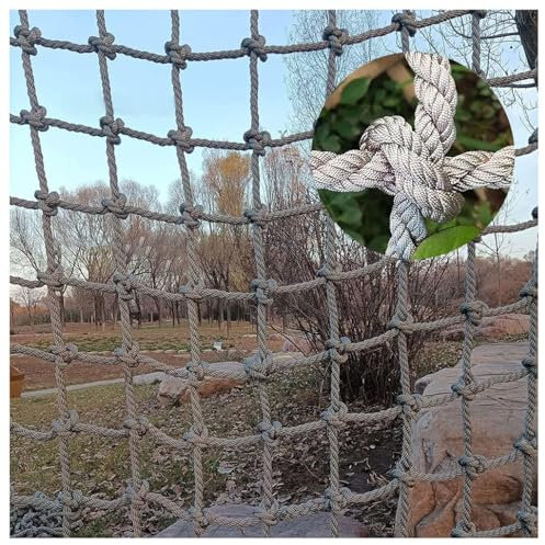 Filet de Sécurité pour Enfants Escalade,Corde d'escalade Exterieur Enfant Grimper Suspendu Arbre Grand Climbing Rope(10mm-10cm,1X10m/3.3X32.81ft)
