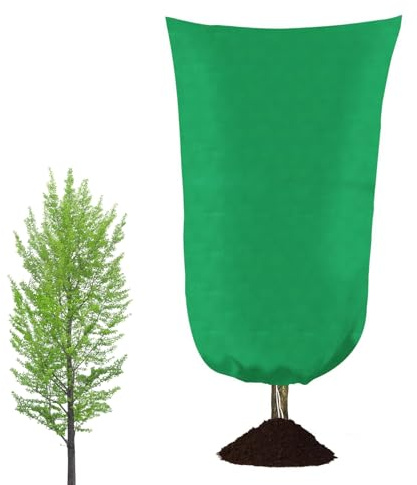 Ruwshuuk Housse de Protection Contre Le Gel – Sac de Protection réutilisable pour | Housse de Protection Contre Le Froid avec Fermeture éclair et Cordon de Serrage pour Jardin, terrasse