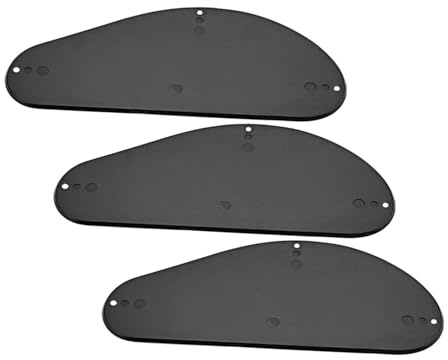 BAZEITFLOW 3stücke Teiliges Bass-gitarren-backplate Schwarze Einlagige Kunststoff-abdeckung Für Elektrische Bass-gitarren Optimiert Klangqualität Und Bühnenperformance Passgenau Und Einfach z
