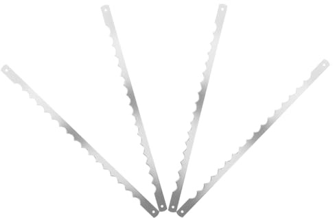 Lurrose 4pièces Lame De Découpe Pain Inoxydable Lames Tranchantes Dentelées Pour Machine à Pain Remplacement Polyvalent Pour Boulangerie Et Cuisine Domestique