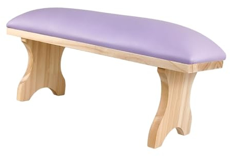 YsXoWiui Nail Armrest Nail Armrest Cushion Manicure Hand Cushion Hand Rest Made of PU Wood Offers Plenty of Space for Devices And Easy to Clean, violet