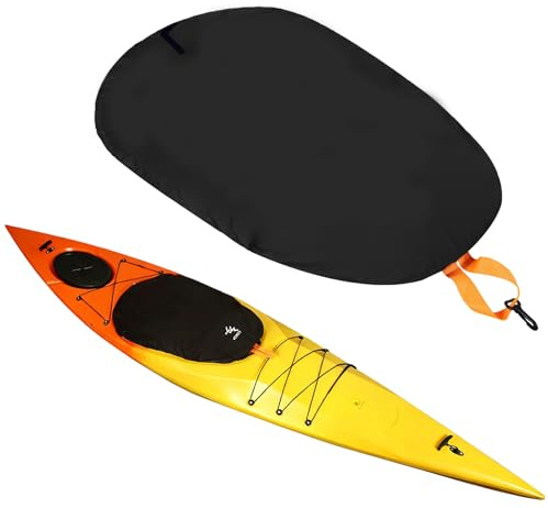 Copri Pozzetto per Kayak da 59 x 29 Pollice di Letinstyle, Protezione per Portellone in Tessuto Oxford 420D, Copertura per Sedile Canoa Resistente alla Polvere per Stoccaggio Interno Ed Esterno