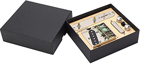 Saddle Bridge Plate, Metal Construction, for GMA13A Electric Guitars - Balanced String Output, Warm Retro Tone, Ideal for TL - Style Guitarists