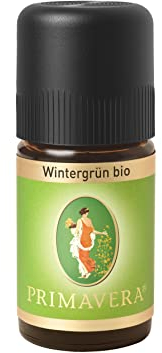PRIMAVERA Ätherisches Öl Wintergrün bio 5 ml - Aromaöl, Duftöl, Aromatherapie - anregend, wärmend - vegan - Naturkosmetik, ätherische Öle