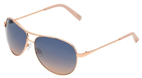 Jessica Simpson Women's J106 Iconic Metal Aviator Pilot Sunglasses with UV400 Protection - Designer Sunglasses for Women, 60mm