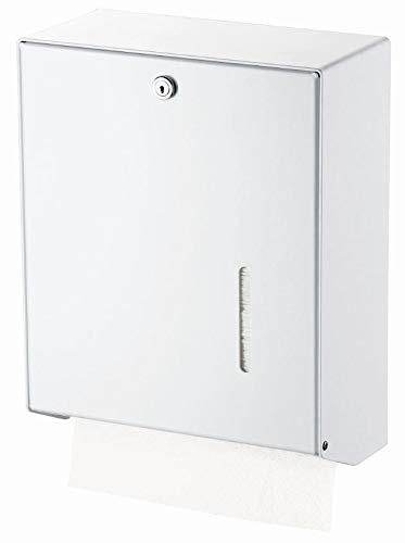Papierhandtuchspender Omikron II Alu weiß für 600 Tücher