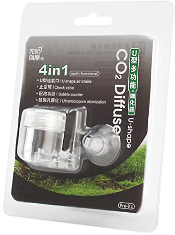 JZMYXA CO2 Diffuser 4- in-1 Function, Ultramicropore Atomization U-Shape Air Intake Bubble Counter Check Valve