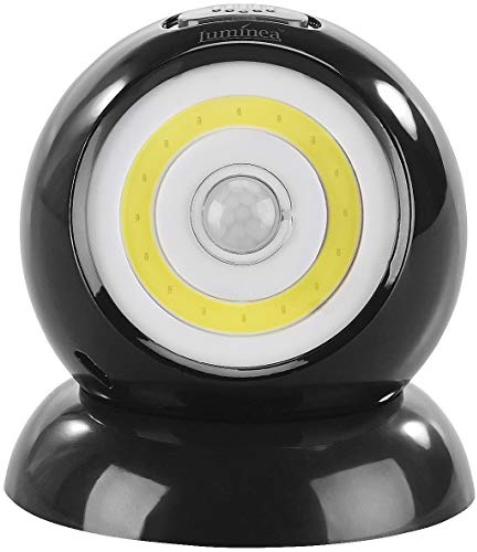 Luminea Bewegungsmelder LED: Ultrahelle COB-LED-Akku-Leuchte mit PIR-Sensor, 200 Lumen, schwarz (Akku Lampe mit Bewegungsmelder, Magnet)