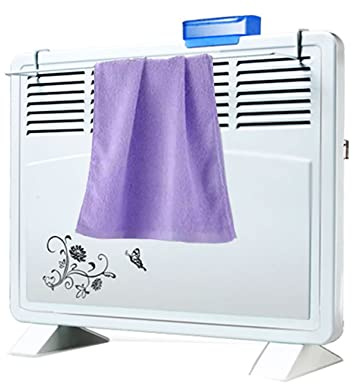 RPLM Calentador de convección con Colgador de Ropa, Panel Calentador Independiente/montado en la Pared, humidificador Independiente, Calentador de baño,Resistente al Agua,1600W