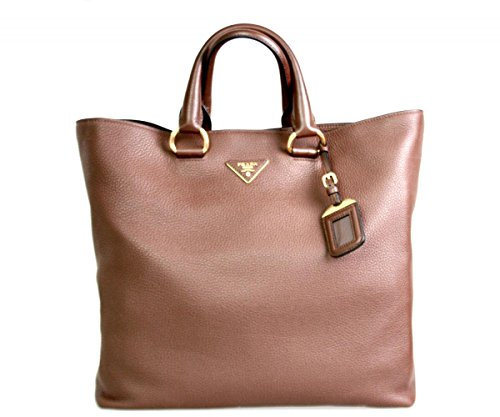 Prada Damen Braun Leder Shopper BN1713 BBE F0038