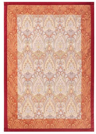 Bassetti ISOVABELLA Plaid aus 100% Baumwolle in der Farbe Rosso R1, Maße: 135x190 cm - 9330114