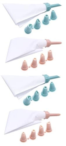 Alipis 4sets Piping Bags Icing Icing Bag for Pastry Cake Biscuit Cookie Decorating Random Color