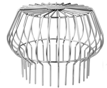 BBTISG Red de Drenaje de Techo de Acero Inoxidable, Resistente a la Intemperie protector de Canalón Protección de Canalones Protección de Hojas Tubo Descendente que Evita que Las (200mm)