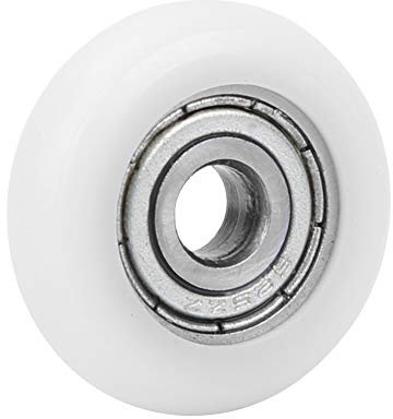 10 Stück Kunststoff-Riemenscheibenrollen mit Eingebettetem Kugellager, Nylon-Kugellager 5 X 23 X 7 Mm, Eingebettete Nylon-Rollenlager-Riemenscheiben für Möbel und Glasschiebetüren