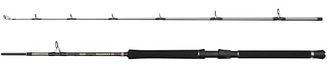 PENN Regiment IV Bootsrute, Salzwasser-Angler-Angelrute für Meeresfisch, Dorsch, Seaal, Barsch, Seelachs, Makrele, Hai, stark, leicht und vielseitig, Silber, 2,10 m schnelle beidhändige Rute