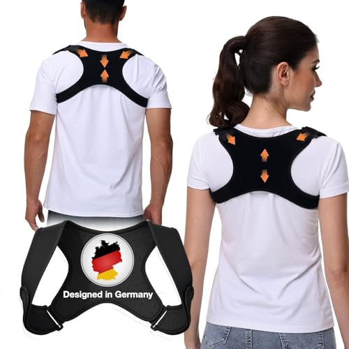 DONNER KRAFT Haltungskorrektur Herren Damen Innovativer Rückenstützgürtel: Back Posture Haltung Korrektur Gurt für Herren und Damen - Verstellbare und Atmungsaktive Haltungstrainer + Ebook Leitfaden