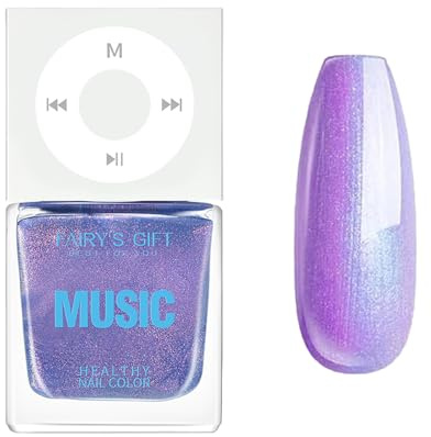 Purple Nail Polish - Pearl Nail Varnish - Pearlescent Shell Quick Dry Nail Polish - Long Lasting Shimmer Nail Art Polish No Need Cured - Purple Nail Varnish For Manicure DIY At Home