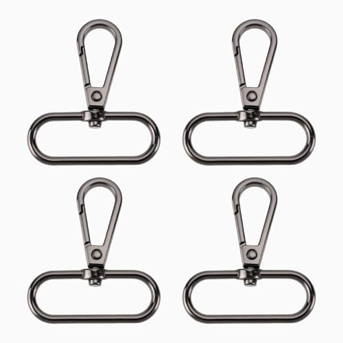 EMSea 4 st 50 mm metall oval roterbar karbinhake för camping vandring ryggsäck