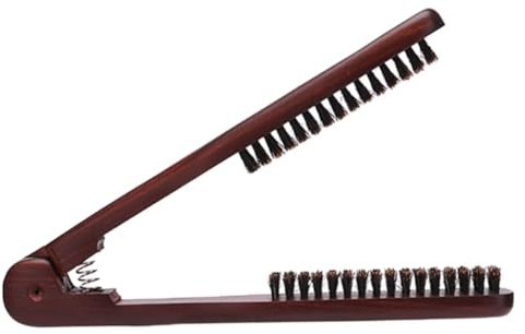 CTIRCHIU Haarglätterbürste Mit Klemme Antistatisch Für Haartypen Salon Glättkamm Für Glattes Haar Styling Kamm Für Reisen Und Alltag