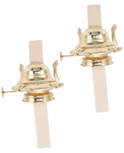 BUGUUYO 2 pezzi Ricambi Stoppini per Lampada Olio in Supporto per per Lampade Cherosene da ed Esterno Accessori Pratici e Durevoli per Lampade Antiche
