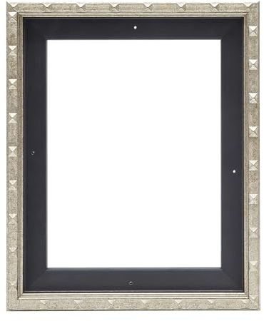 VAREIHNAZ Canvas Floater Frames for 11x14Canvas Paintings,Sliver Canvas Frame,Floating Frames for Canvas with 0.6~0.9 Deep for Wall Decor(Silver)