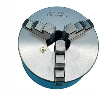 Drehfutter, 160 mm, Metall-Drehfutter K11-160, Drehmaschine, selbstzentrierend, 3-Backen-Futter, Rollfutter