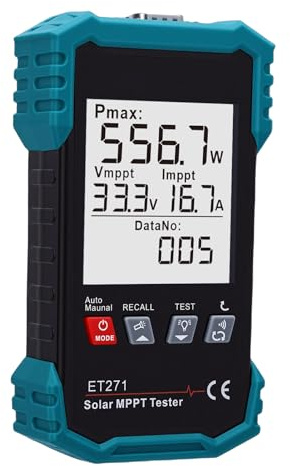 TOPINCN 2000-W-Solarpanel-Tester, MPPT-PV-Messgerät mit LCD-Display Zur Fehlersuche und Fehlererkennung bei Leerlaufspannung