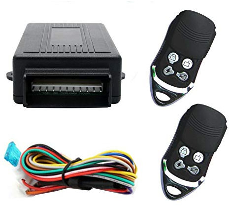 Dispositif d'alarme antivol de voiture, Riloer 60-100 mètres Alarme localisée à distance, avec boîte de contrôle + 2 télécommandes de verrouillage central de voiture de remplacement