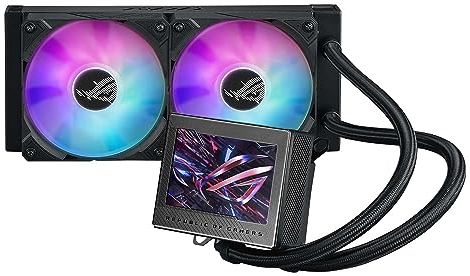 Asus ROG Ryujin III 240 ARGB - Kit de Refrigeración líquida CPU, Bomba Asetek 8a generación, 2 ventiladores de 120 mm, pantalla LCD de 3.5, Compatible con Intel LGA 1700, 115x, 1200 y AM4, AM5