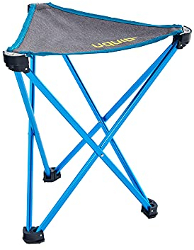 Uquip Leichtgewichtshocker Trinity L Mini Dreibein Hocker Campinghocker 150 kg Grey/Blue