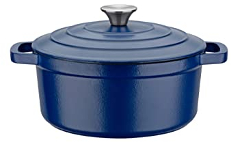 GSW Pentola in ghisa Blue Magic, ø 24 cm, capacità 3,8 litri, blu