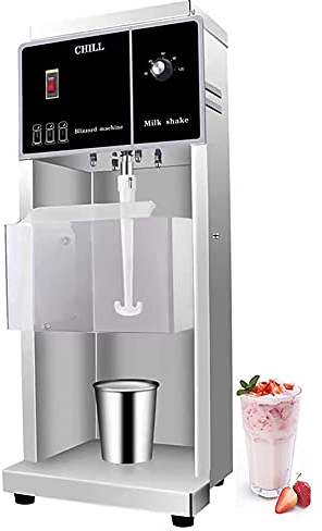 MNSSRN Mélangeur à la crème glacée, Mélangeur de crème glacée Verticale de 500W 500-7800RPM Professionnelle, Machine à Base de Lait de Lait en Acier Inoxydable Commercial