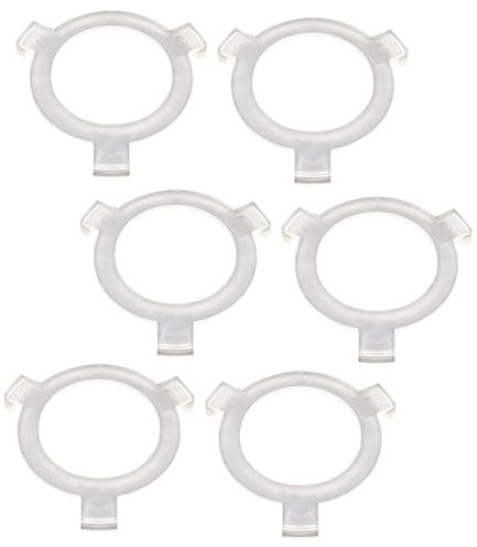 DOITOOL 6stücke Lampenschirmringe Aus Kunststoff Konverterzubehör Einfacher Lampenschirm-konverterring Für Verschiedene Wohnräume