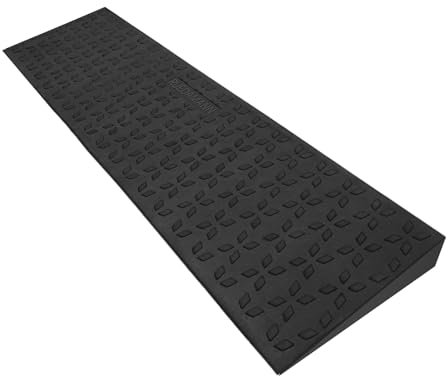Ruedamann 1.8 Rise Threshold Ramps for Doorways, Sturdy Rubber Threshold Ramp, Non-Slip Ramp for Wheelchair for Home, Adjustable and Cuttable for Wheelchairs, Scooters, Sweepers, Curbs