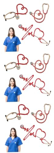 SAFIGLE Buttons Pins Krankenschwester Stethoskopbrosche 9 Stück Brosche Still Anstecker Taschenbroschen Schmuck Broschen Für Taschen Kreative Broschen Revers Trendiges Zubehör Krankenschwester