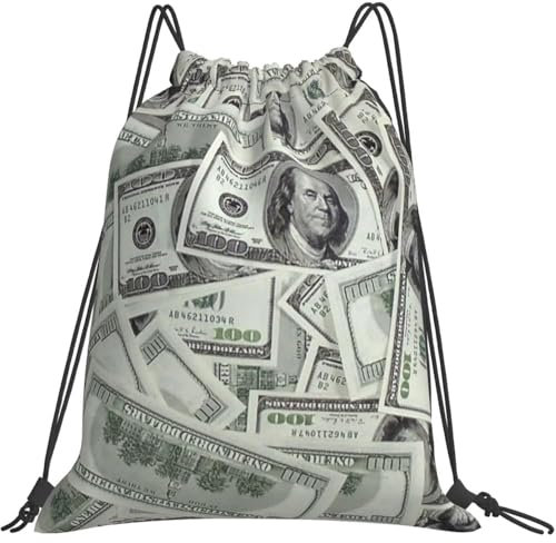 Dólares De Estados Unidos Hombres Mujer Mochila De Cuerdas Práctico Saco De Gimnasio Casual Saco De Deporte Para Gimnasio Deporte Playa