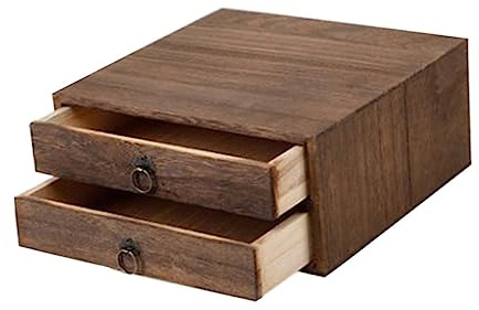 VICASKY Scatola da Tè per Conservare Tè Pu'er e Altre Varietà a Cassetti Multipli in Legno Vintage Design ed Elegante Resistente All'acqua