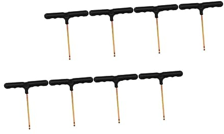ELAYARD 8piezas Herramienta para Muelles De Trampolín T-Hook De Resistente con Mango Ergonómico Antideslizante Kit para Montaje y Extracción Segura