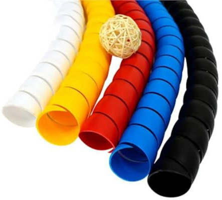 Avvolgicavo a spirale flessibile per Proteggicavo a spirale 2m Multicolor 8-12mm(WHITE,12mm)