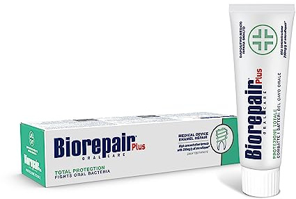 Biorepair Total Protection Daily Toothpaste - 2.54 Fluid Ounces (75ml) Tubes (Pack of 2) [ Italian Import ]