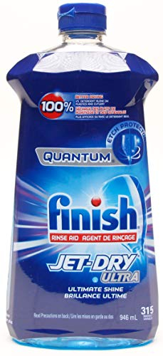 Finish Quantum Rinse Aid Jet-Dry Ultra Ultimate Shine, 32 Fl. Oz / 946 ml - 315 Washes