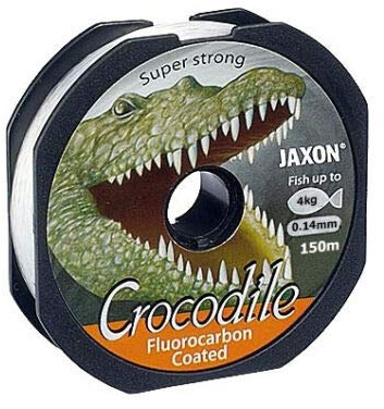 Jaxon Angelschnur Crocodile FLUOROCARBON Coated 2x150m Spule Monofile (150m/0,14mm/4kg)