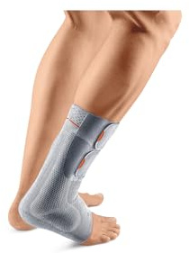 SPORLASTIC – Achillessehne Bandage ACHILLO-HiT links – Kompressionsbandage mit integrierter AIR-MATRIX Silikonpelotte - Ideal für Achillessehnenentzündung, Reha & Stützung des Rückfußes - Platinum 6
