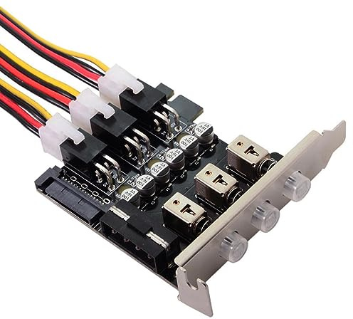 chenyang 3 SATA-HDD-SSD-Festplatten-Netzschalter-Auswahlmodul-Steuersystem mit 80 mm Low-Profile-Halterung
