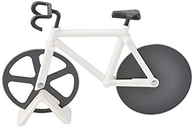 Cortador de pizza para bicicleta, rueda de acero inoxidable, muy afilada y fácil de limpiar, genial utensilio de cocina, el mejor regalo