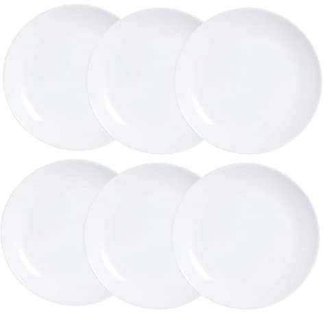 Luminarc Diwali Caja 6 Platos Postre Opal 19cm Opal Apto Microondas Apto Frigorífico Reciclable