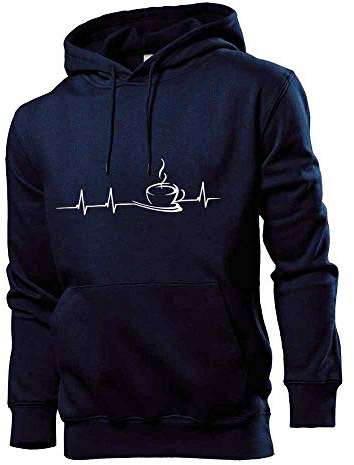 shirt84.de - Sudadera con capucha para hombre, diseño de texto en alemán azul marino XXXL