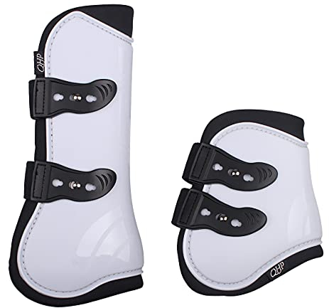 ARBO-INOX Gamaschen Set Schnellverschluss anatomisch geformt (Pony, Weiss)