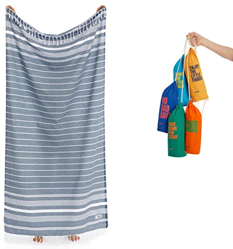 Luum® XXL Strandtuch Damen Herren Hamamtuch Saunahandtuch Handtuch Yogatuch Duschtuch Strandhandtuch XXL Saunatuch Badetuch Reisehandtuch Pestemal Turkish Towels - Besser als EIN Mikrofaser Handtuch